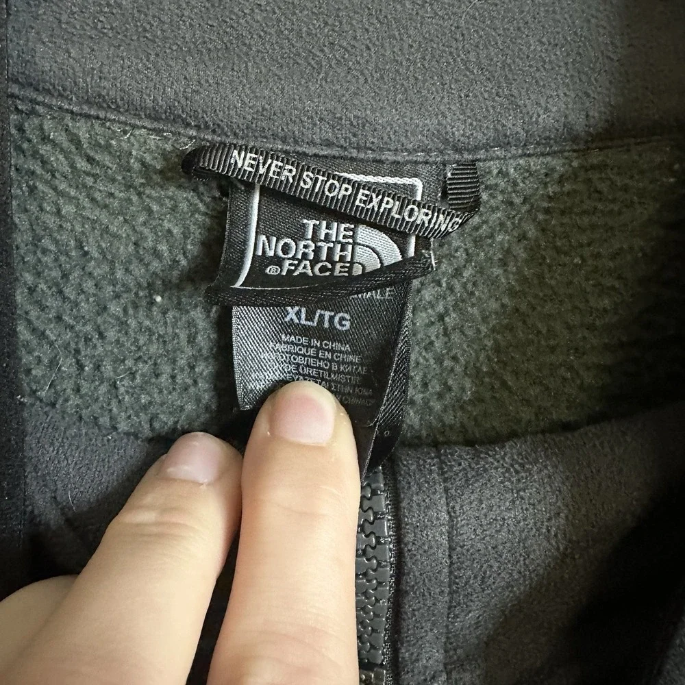 North Face Cedar Trail Grid Fleece Jacket Men's Sz XL Full Zip Mid Layer Fall